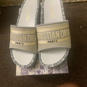 Christian Dior platform slides